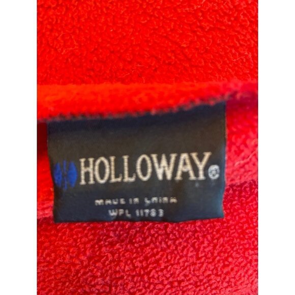 Vintage 1980's Red Fleece Indiana University Throw Stadium Blanket - Picture 5 of 5